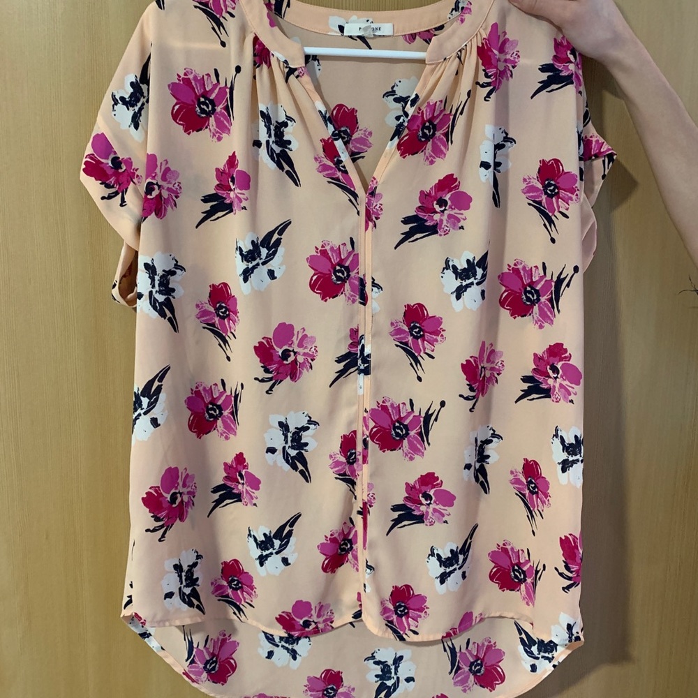 Pleione floral blouse